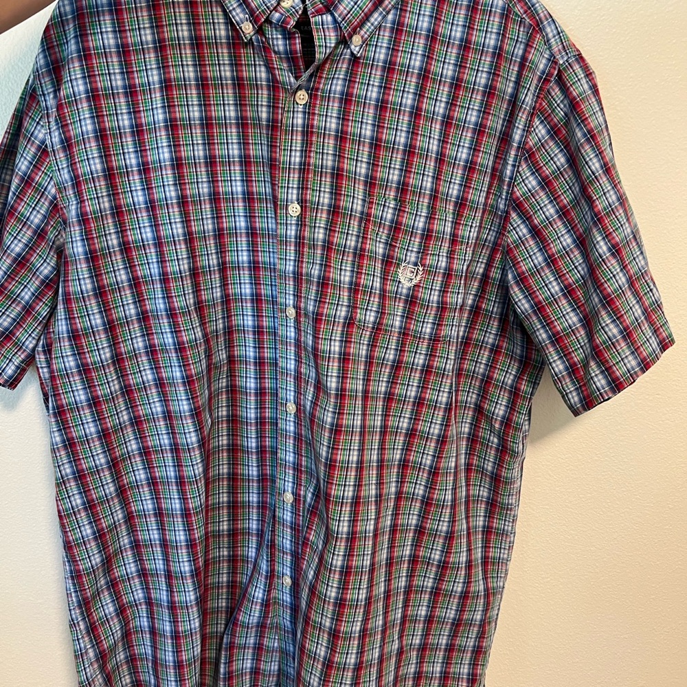 Chaps shortsleeved button down